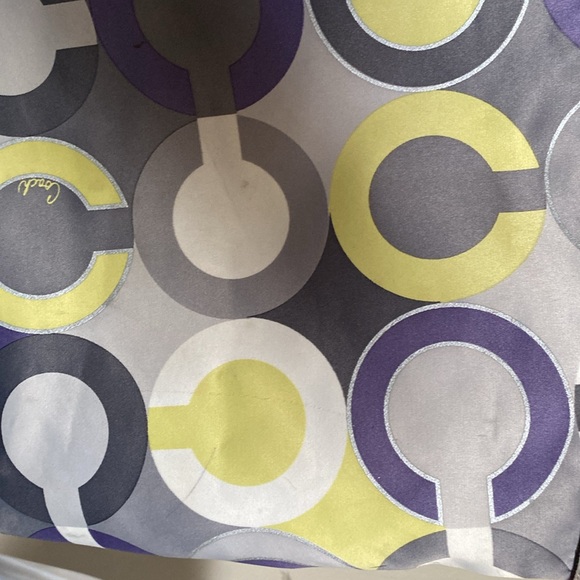 Coach 1941 in demand for the Perry Lilac Julia Op Art Sateen Tote - Picture 5 of 8